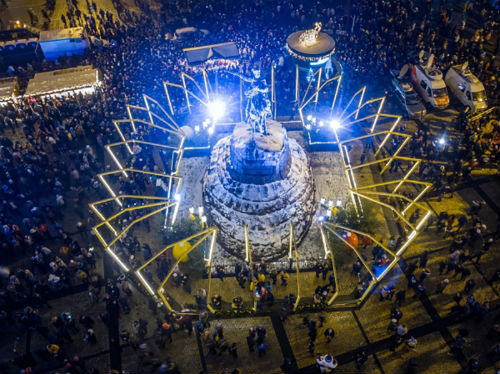 З висоти: Як напередодні Нового року виглядає святковий Київ  - фото 3