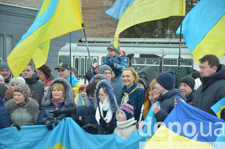Вінничани відзначили День Соборності "ланцюгом єднання"  - фото 10