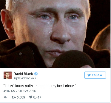 Сльози Путіна і гімн вагіни: ТОП-7 мемів на згадку про двобій Трампа і Клінтон - фото 4