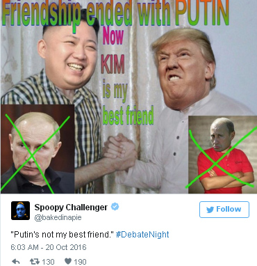 Сльози Путіна і гімн вагіни: ТОП-7 мемів на згадку про двобій Трампа і Клінтон - фото 3