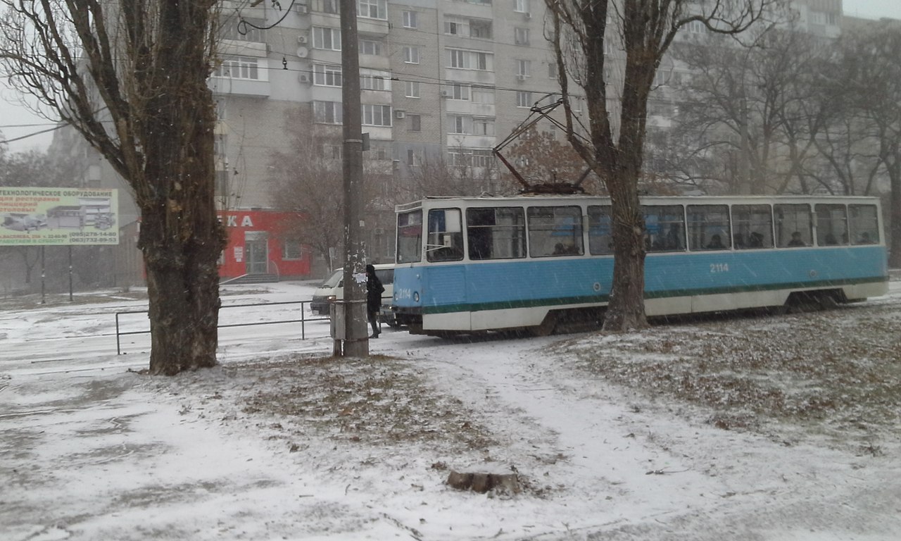 На Миколаїв зійшов снігопад 