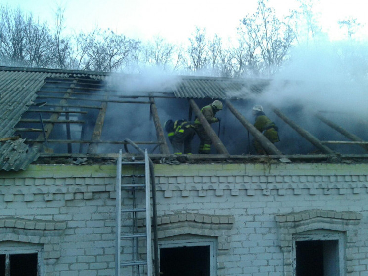 В Мелитополе горело частное подворье…