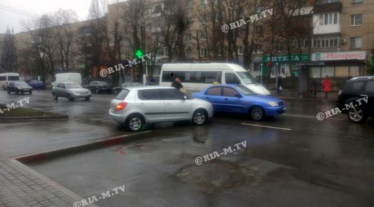 В Мелитополе машина такси попала в ДТП…
