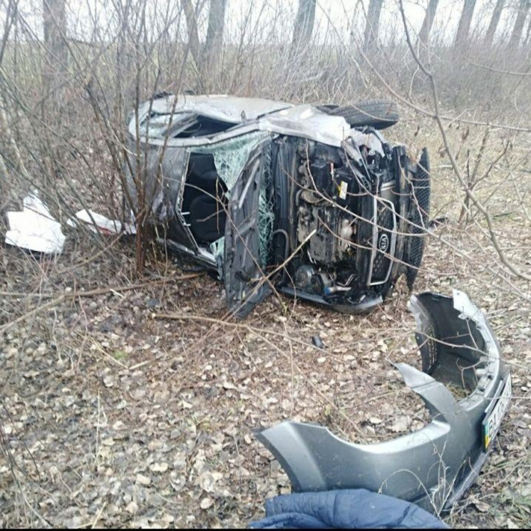 На Кропивнитчине в кювет перевернулась м…