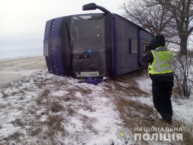 На Одещині перекинувся автобус "Одеса –…