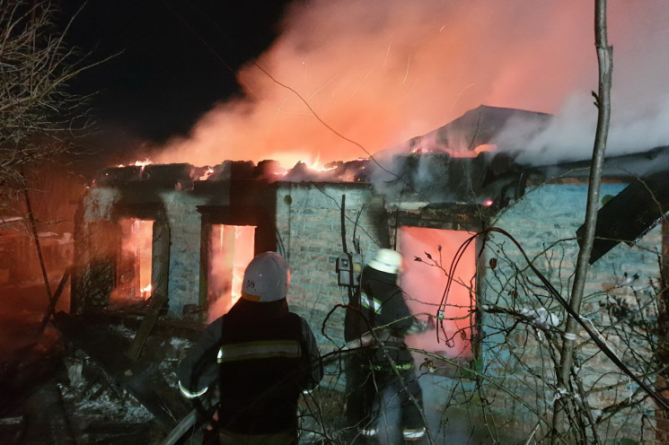 На Харьковщине дотла сгорел жилой дом…