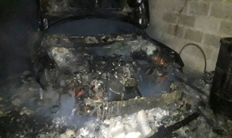 На Полтавщині пожежа знищила автівку "Ма…