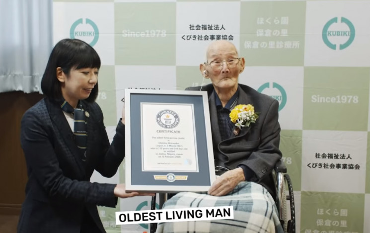 Найстаршим чоловіком в світі визнано 112…