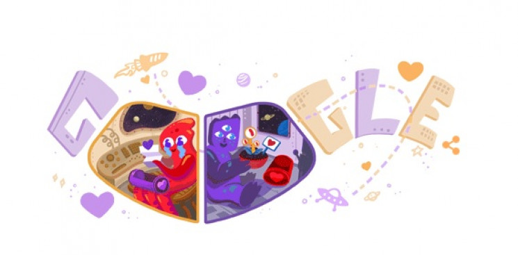 День святого Валентина: Google привітав…