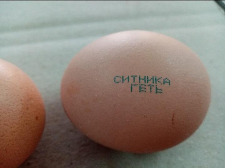 Bakhmatyuk handed over inscribed eggs "S…