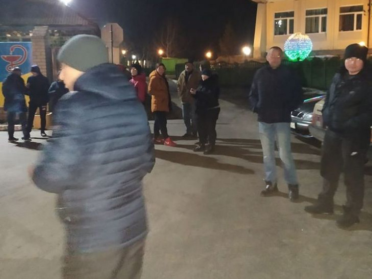 В Новых Санжарах на Полтавщине протестую…