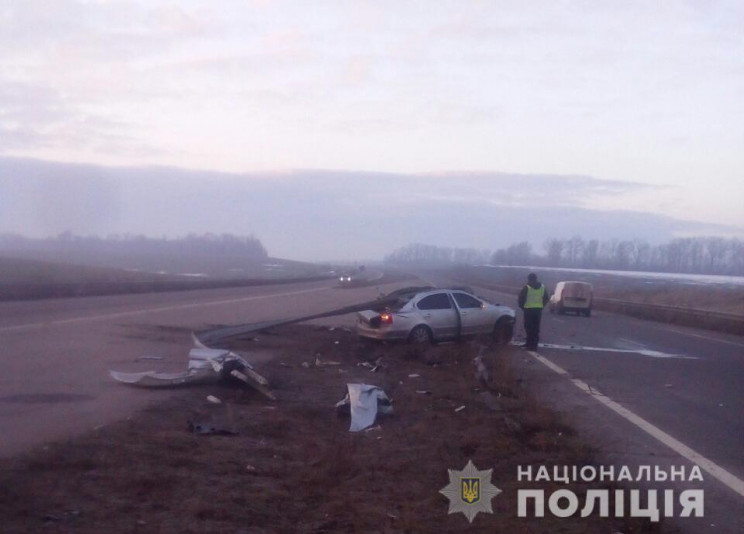 Авто нанизало на відбійник: На Харківщин…