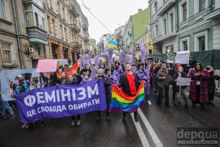 В киевском Марше женщин приняли участие…