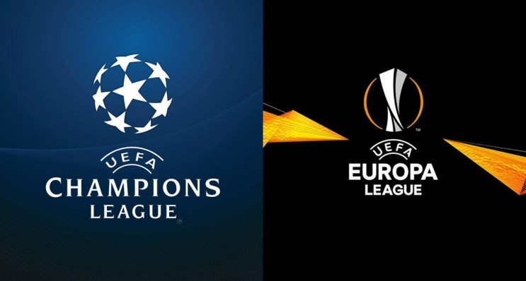 Футбольные Лига чемпионов и Лига Европы…