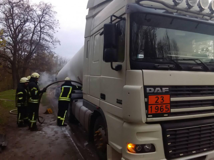 В Кропивницком горели грузовик DAF и одн…