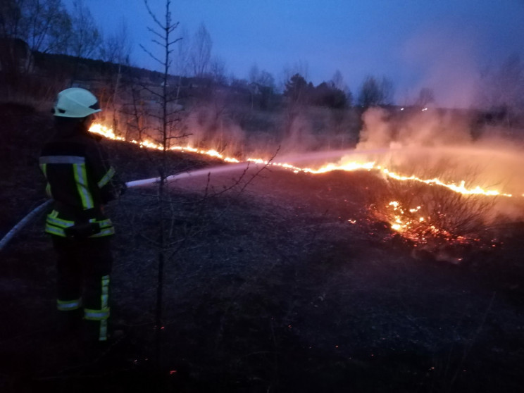 Полум'я у людський зріст: На Луганщині м…