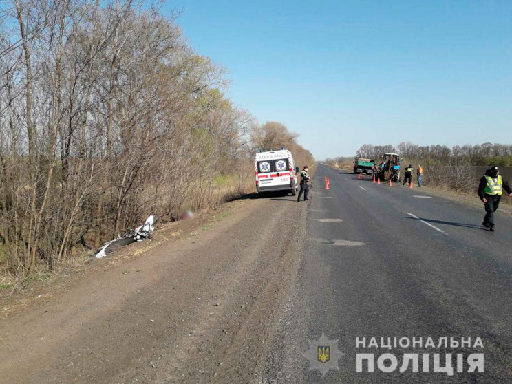 На Полтавщине мотоцикл столкнулся с трак…