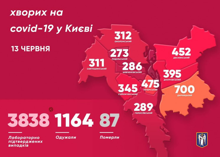 У Києві за добу виявили 72 нових випадки…