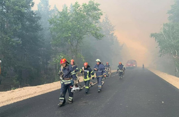 На Луганщин через лісові пожежі одна люд…