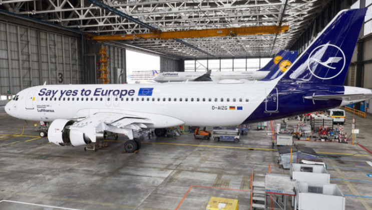 Lufthansa перефарбувала літак, щоб агіту…