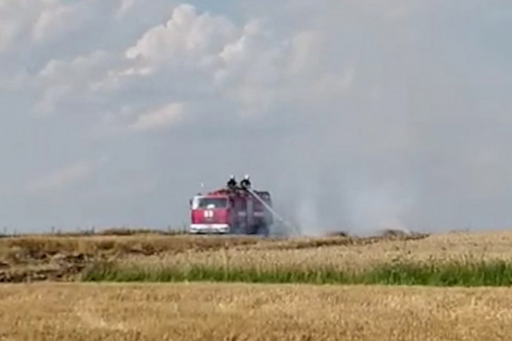 На Хмельниччині знову горіло пшеничне по…