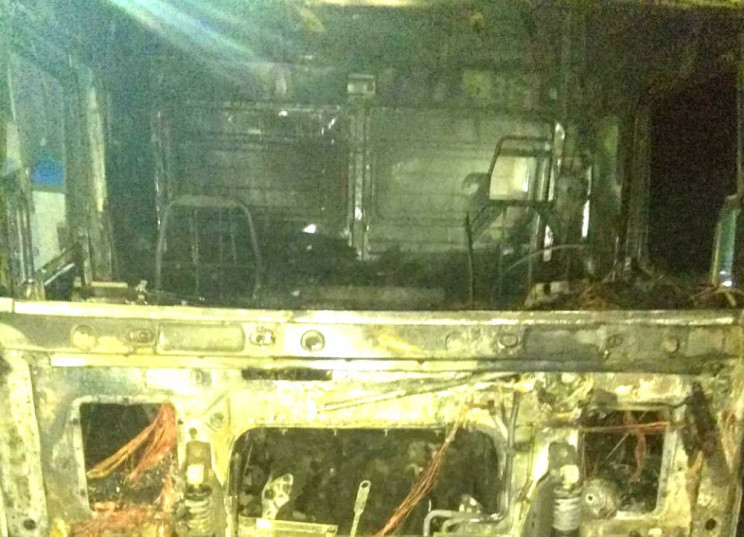 На Одещині згоріла вантажівка, пристосов…