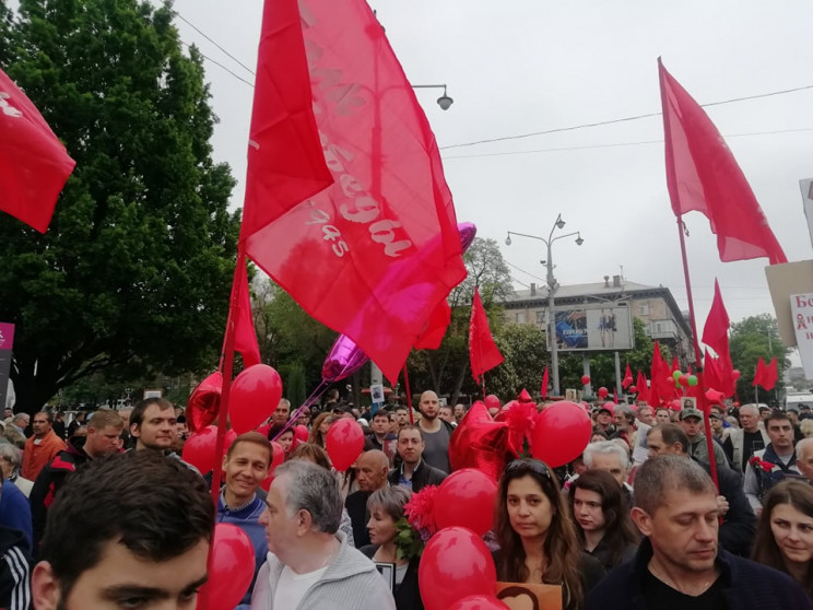 На красном митинге в Запорожье "жаждали…