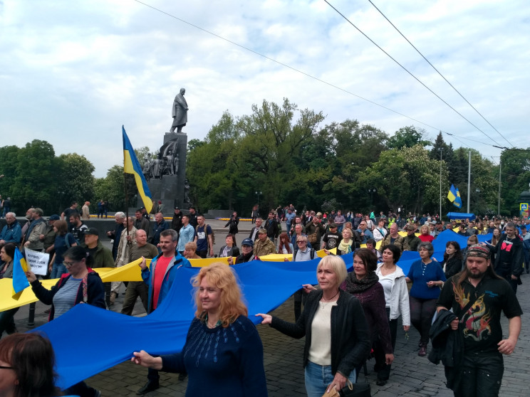 Протест против Кернеса в Харькове: Стоме…