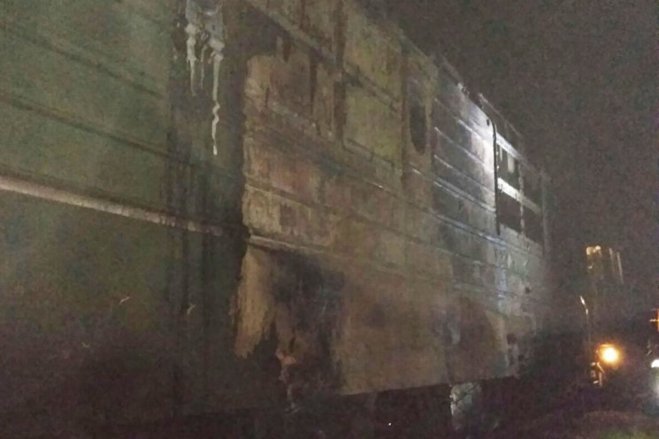 Ночью в Хмельницкой области горел грузов…