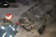 В Одесской области полностью сгорел авто…