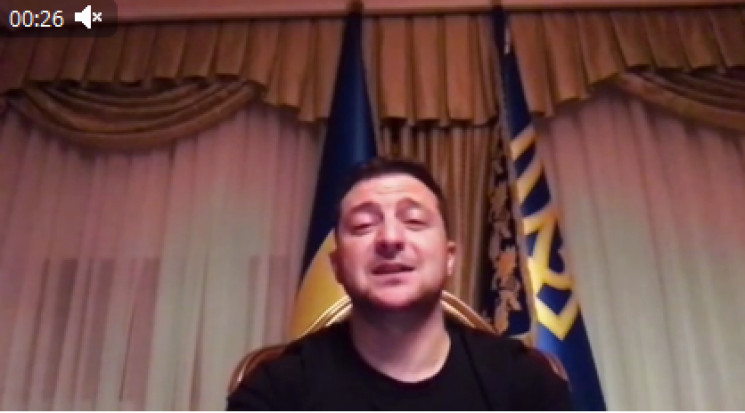 Зеленський уперше записав відео із самоі…