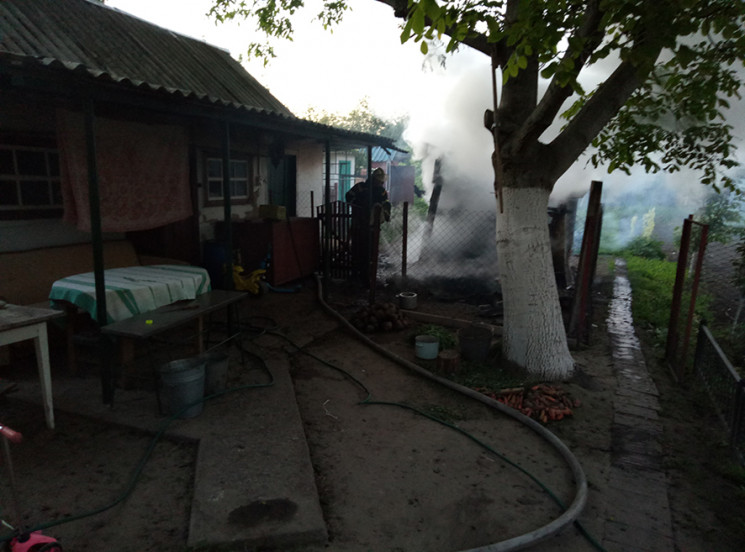 На Полтавщині у Гребінці пожежа знищила…