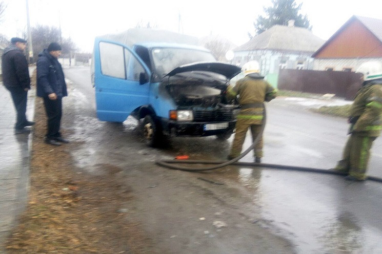 Недалеко от Днепра во время движения заг…