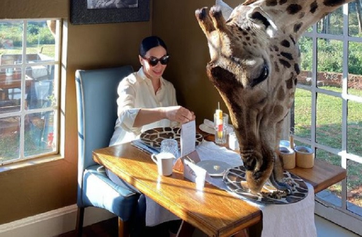 Поснідала з жирафом: Дружина мера Дніпра…