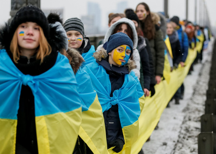 В Одессе цепь единения в День Соборности…