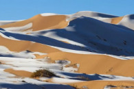 Наибольшую пустыню планеты засыпало снег…