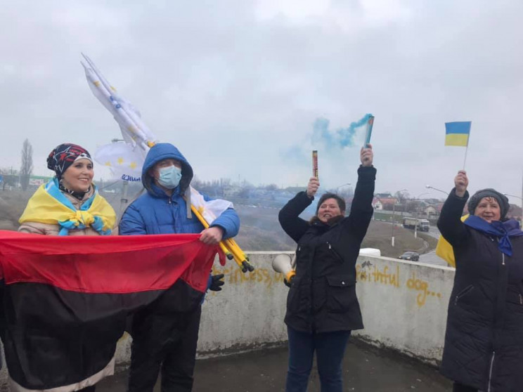 Херсонцы в честь Дня Соборности Украины…