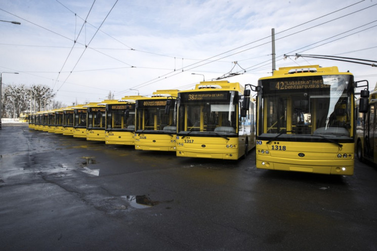 На улицы Киева выехали новые троллейбусы…