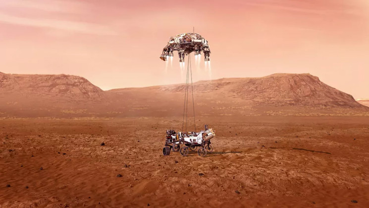 Марсоход NASA осуществляет посадку на Кр…