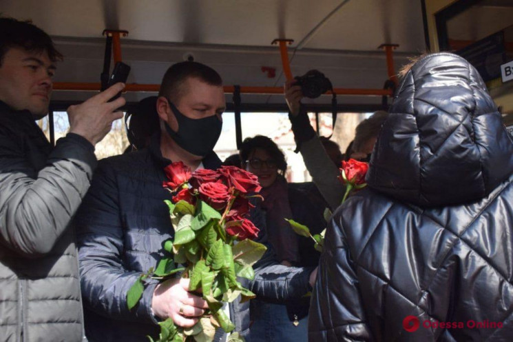 Одесские транспортники в честь праздника…