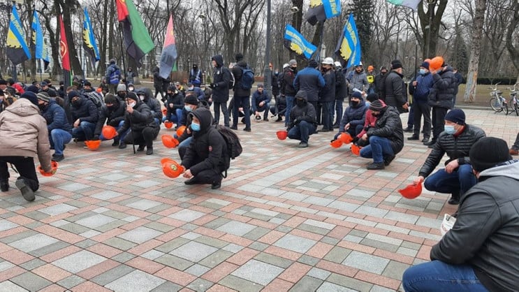 Шахтеры Львовщины начали акцию протеста…