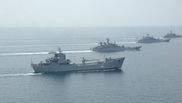 Российский флот в Крыму отрабатывает нас…