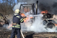 На Полонщині згорів трактор…