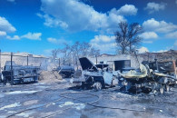 На Луганщині загасили пожежу на військов…