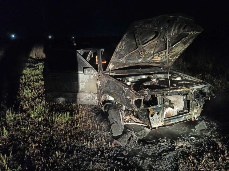 Вночі на Харківщині згорів автомобіль…