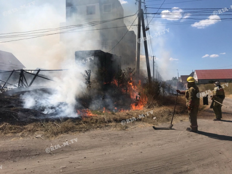 В Мелитополе мощно вспыхнуло вокруг отел…