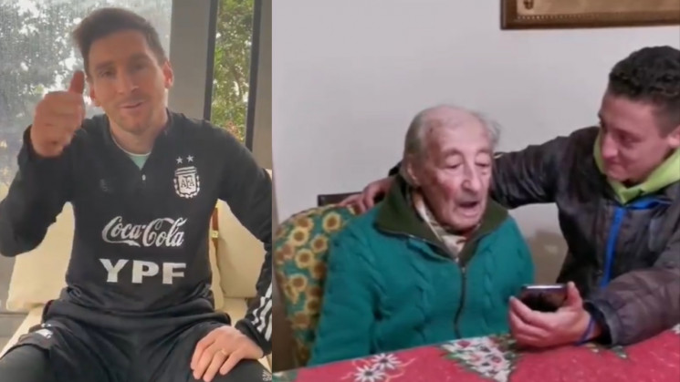 Мессі записав відео 100-річному аргентин…
