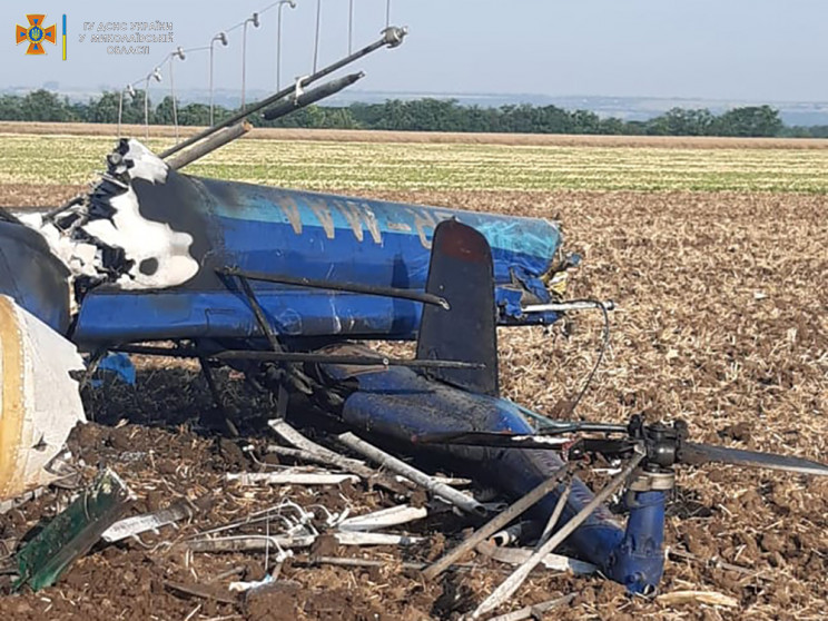 На Миколаївщині упав вертоліт, є жертви…