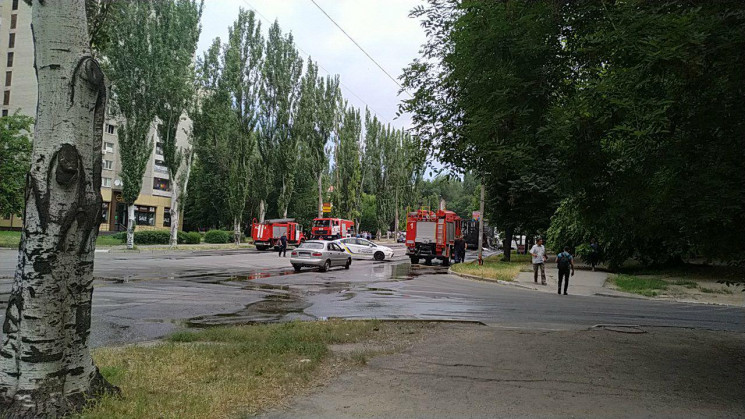 В центре Запорожья горел грузовик службы…