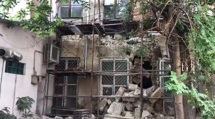 В оккупированном Крыму обрушилось здание…